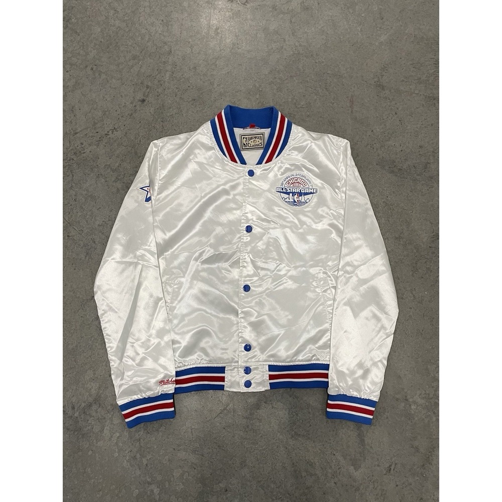 1988 NBA ALL STAR GAME RETRO MITCHELL & NESS SATIN JACKET WOMEN'S LARGE